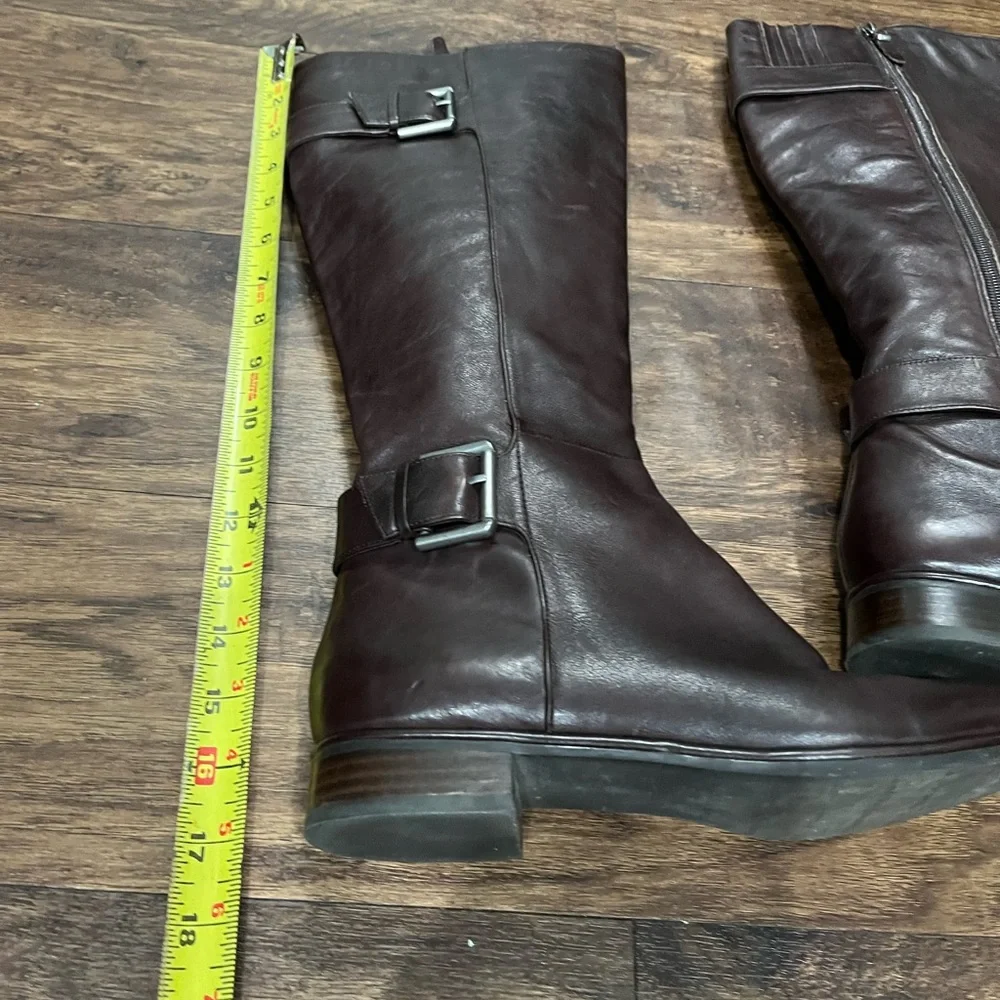 Via Spiga Idelissa Brown Leather‎ Riding Boots Size 8.5 EU40 - Picture 5 of 10